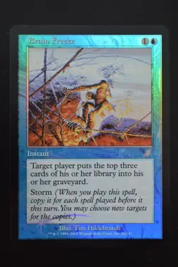 Magic The Gathering MTG BRAIN FREEZE FOIL Scourge LP Lightly Played - Image 1