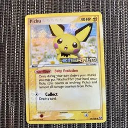 Pichu 59/106 EX Emerald Reverse Holo Stamped Pokemon Card 2005. NM- - Image 1