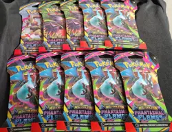10x Pokemon TCG Phantasmal Flames Sleeved Booster Pack Lot of 10 - Image 1