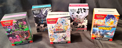 x5 Pokemon Booster Bundle Black Bolt White FLARE Prismatic Surging Shrouded - Image 1