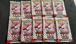 10x Sealed Pokemon Scarlet & Violet 151 Booster Packs TCG Lot Of 10 - Image 1