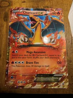 Pokemon TCG Charizard EX Jumbo Oversized Lenticular Promo Card - Image 1