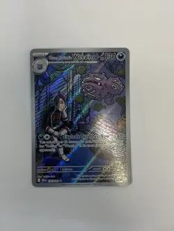 Pokemon Team Rocket's Weezing 199/182 Sv10: Destined Rivals Illustration Rare H. - Image 1