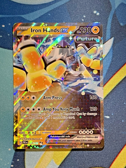 Iron Hands ex 070/182 Double Rare Paradox Rift Pokemon Lp - Image 1