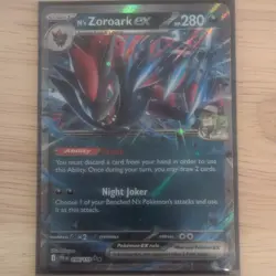 Pokemon N's Zoroark ex 098/159 Sv09 Journey Together Holo Double Rare EX 280HP - Image 1