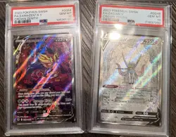 Pokemon Crown Zenith Galarian Gallery Zamazenta GG 54 & Zacian GG48 PSA 10 - Image 1