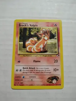Brock's Vulpix 73/132 - Common - Pokemon TCG - Gym Heroes - WOTC - Image 1