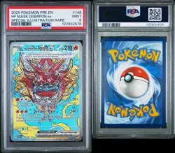 Hearthflame Mask Ogerpon ex SIR | PSA 9 | Prismatic Evolutions #148 Pokemon - Image 3