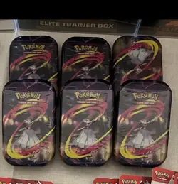 Lot of 6 Pokemon Sealed Tins 2 Packs In Each Destined Rivals & Mega Evolutions - Image 2
