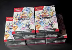 Lot of 5 Pokemon TCG Prismatic Evolutions Booster Bundle Boxes SEALED NEW - Image 1