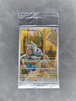 Pokemon Mimikyu SVP075 Pokemon Center Stamped SV Paldean Fates Promo - SEALED - Image 2