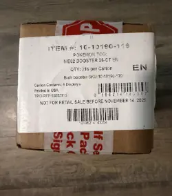 Pokemon TCG Phantasmal Flames BOOSTER BOX SEALED CASE OF 6. - Image 3