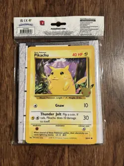 Pokemon TCG 25th Anniversary First Partner Collector Binder Jumbo Pikachu New - Image 2