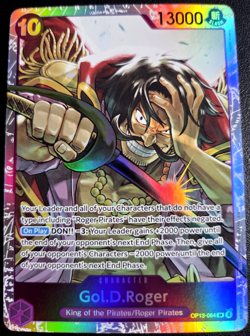 Gol.D.Roger OP13-064 SR ONE PIECE Tcg Card Game NM PURPLE - Image 1