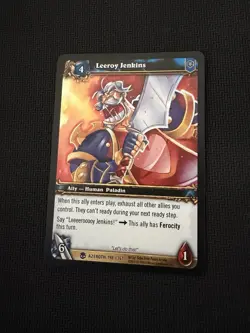 World of Warcraft TCG Azeroth 198/361 - Leeroy Jenkins - LP FOIL - see pictures - Image 1