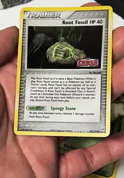 Vintage Root Fossil 86/108 EX Power Keepers Reverse Holo Stamped Pokemon Card - Image 2