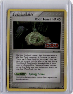 Root Fossil HP 40 EX Power Keepers 86/108 Stamped Reverse Holo 2007 Pokemon TCG - Image 1