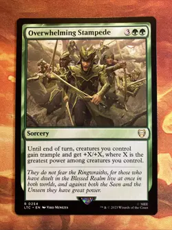 MTG Overwhelming Stampede Commander The Lord of the Rings: Tales of Middle-earth - Image 1