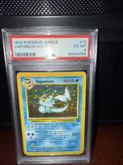 1999 Pokemon Jungle #12 Vaporeon-Holo PSA 6 - VINTAGE!!! - Image 1