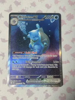 Pokemon TCG Blastoise EX 200/165 Scarlet & Violet 151 Special Illustration Rare - Image 1