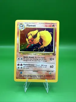 Pokemon TCG Flareon Jungle Holo Card 3/64 Unlimited Rare Near Mint WOTC 1999 - Image 1