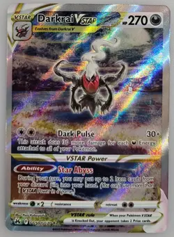 Darkrai VSTAR GG50/GG70 Pokemon Crown Zenith: Galarian Gallery Holo NM (4 of 4) - Image 1
