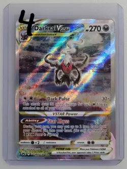 Darkrai VSTAR GG50/GG70 Pokemon Crown Zenith: Galarian Gallery Holo NM (4 of 4) - Image 3