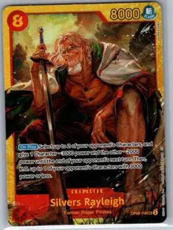 Silvers Rayleigh OP08-118 SEC English Two Legends - One Piece Card - NM - Image 1