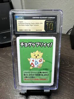 CGC 10 Pristine | Pokemon JPN Old Maid: Super High Tension Togepi Playing Card - Image 1