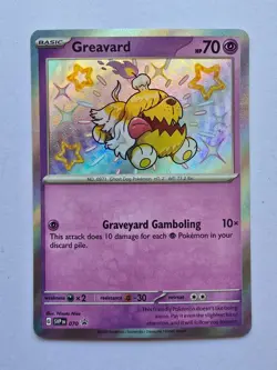 Greavard SVP 090 Black Star Promo Paldean Fates - Pokemon TCG Card - Image 1