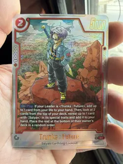Trunks : Future SB02-010 Alternate Art Manga Booster 02 Dragon Ball Card English - Image 1