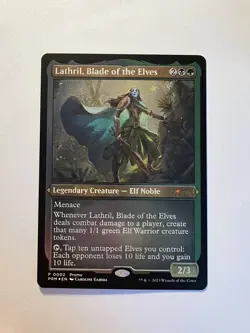Lathril, Blade of the Elves - ETCHED FOIL PROMO - MTG Resale Promos - NM - Image 1
