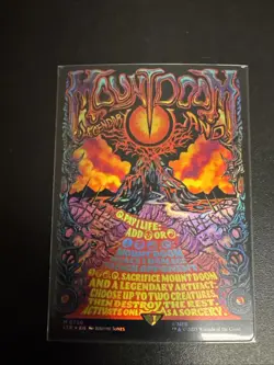 Mount Doom Poster Art Foil Mtg NM LOTR - Image 1