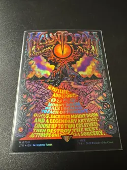 Mount Doom Poster Art Foil Mtg NM LOTR - Image 2