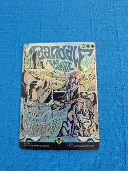 MTG Gandalf the White POSTER FOIL 732 LOTR Lord of the Rings Magic the Gathering - Image 1