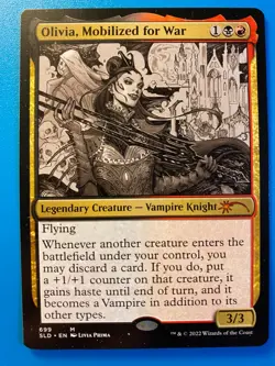MTG 1x Olivia, Mobilized for War # 699 Sketch Secret Lair Drop Magic the x1 NM - Image 1