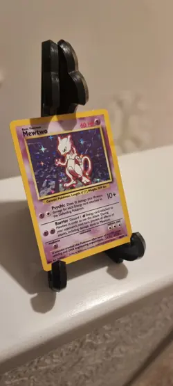 🔥 Mewtwo 10/102 🔥 Original Base Set Holo Rare Pokemon Card WOTC 1999 TCG - Image 1