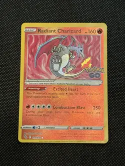 Radiant Charizard 011/078 Pokemon GO Reverse Holo - Image 1