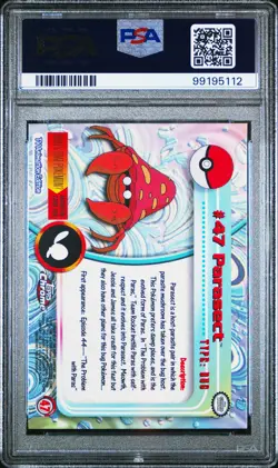 PSA NEAR MINT-MINT 8 2000 TOPPS CHROME POKEMON T.V. 47 PARASECT - Image 2
