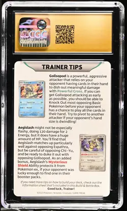 CGC Pristine 10 Pokemon Trainer Tips- Iron Valient Insert Card Paradox Rift - Image 2