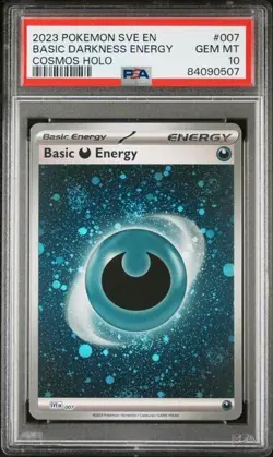 PSA GEM MINT 10 - 6 SWIRL - 2023 POKEMON EN 008 BASIC METAL ENERGY COSMOS HOLO - Image 2