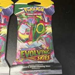 Lot Of 4 Pokemon TCG: Sword & Shield - Evolving Skies Sleeved Booster Packs 820650808784 - Image 2