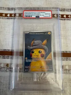 Pokemon PSA 10 Pikachu With Grey Felt Hat #085 Van Gogh Promo 2023 English - Image 1