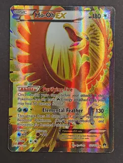 Ho-Oh EX 121/122 Full Art Ultra Holo Rare XY Breakpoint Pokemon TCG - Image 1