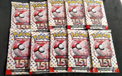10x Sealed Pokemon Scarlet & Violet 151 Booster Packs TCG Lot Of 10 - Image 1
