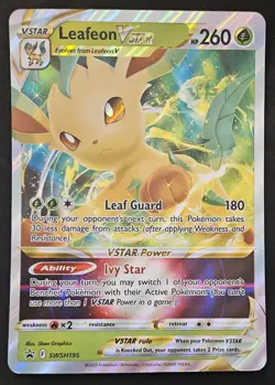 JUMBO Leafeon VSTAR SWSH195 Black Star Promos Holo Pokemon TCG 2022 NM OVERSIZED - Image 1