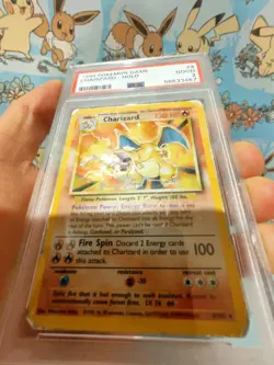 CHARIZARD BASE SET HOLO 1999 POKEMON CARD 4/102 PSA 2 WIZARDS OF THE COAST - Image 4