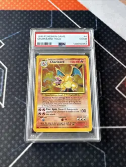 1999 Pokemon Game #4 Charizard-Holo PSA 2 GOOD 4/102 - Image 2