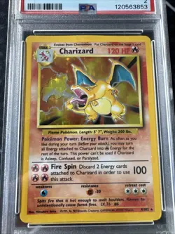 1999 Pokemon Game #4 Charizard-Holo PSA 2 GOOD 4/102 - Image 3