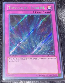 Yu-Gi-Oh! Torrential Tribute LCJW-EN294 Secret Rare 1st Edition Nr Mint - Image 1